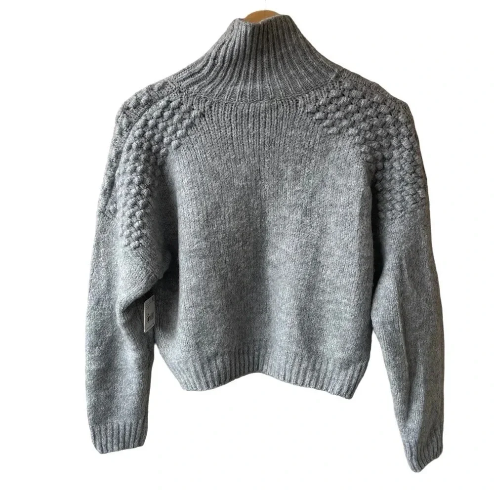 NWT Free People Bradley Pullover Sweater Grey Size XS